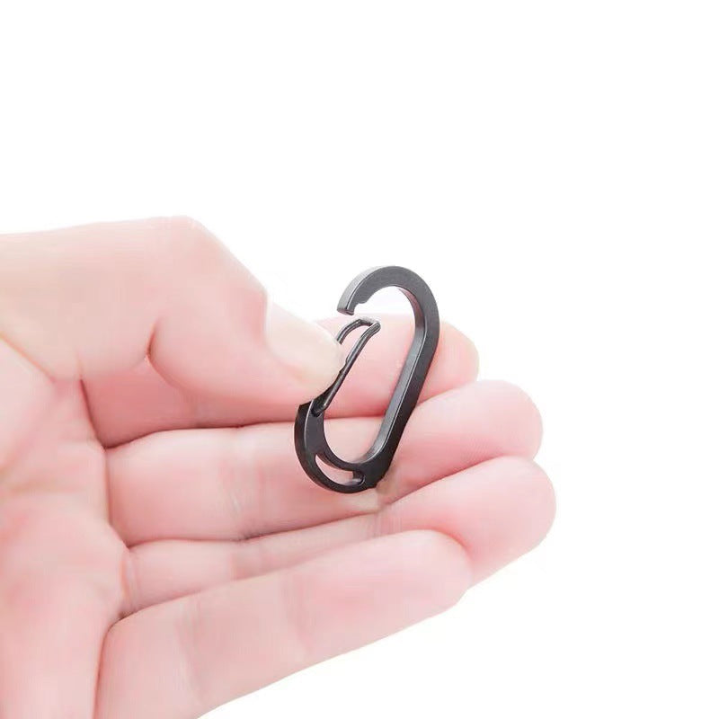 Slim oval spring-gate carabiner keyring Bowlift