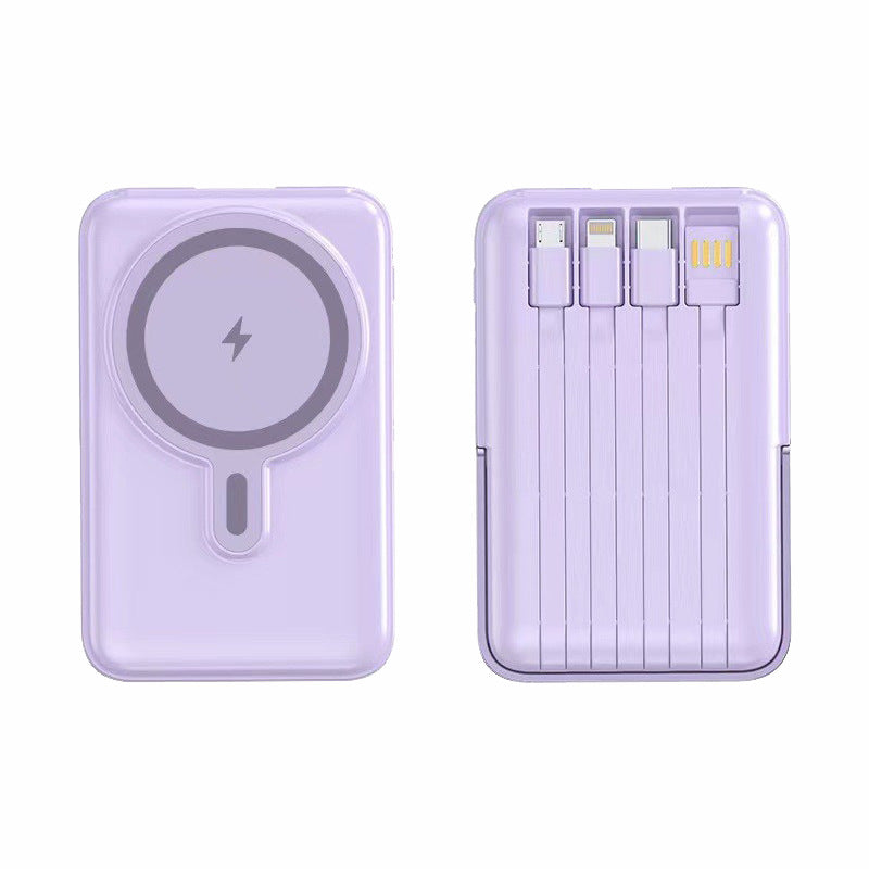Portable Power Bank with Integrated Cable Compartment by Bowlift