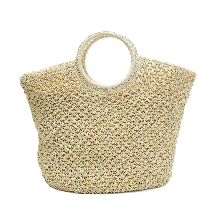 Hand-crocheted shopping bag with modern design Bowlift