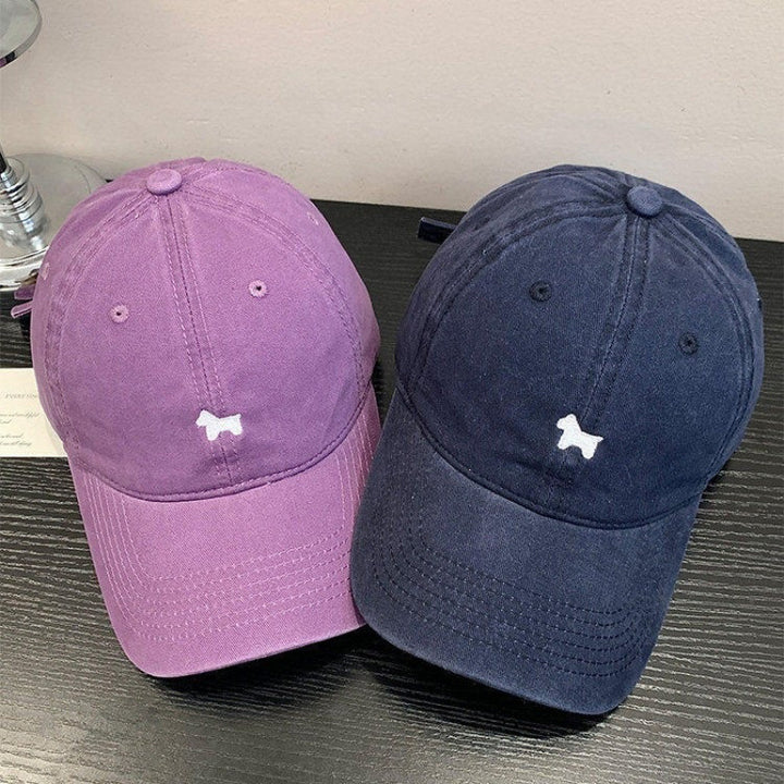 Women's Casual Embroidered Dog Cap Bowlift