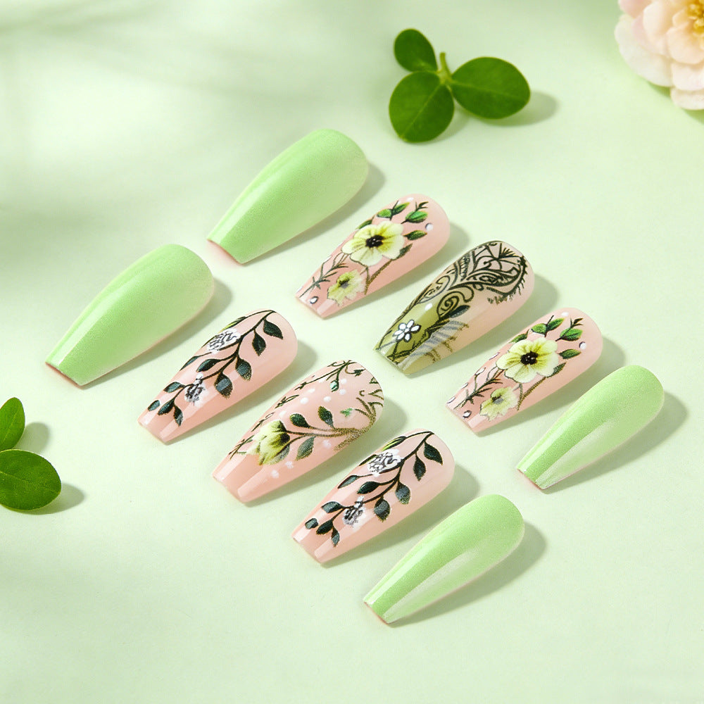 Floral Patterned Gel Nail Art Set Bowlift
