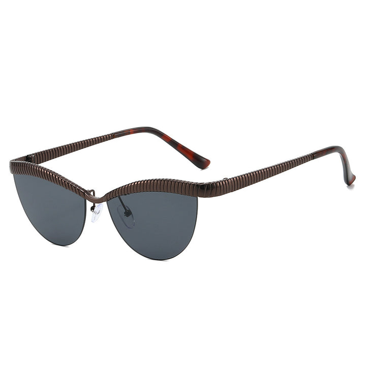 Women Designer Sunglasses with unique, curved frame Bowlift