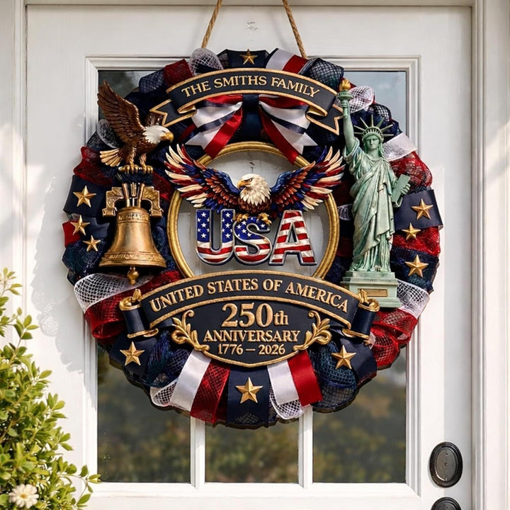 Unisex nan commemorative Liberty Bell decorative wall plaque with gold relief Bowlift