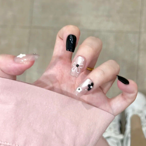 Artistic Floral and Geometric Press-On Nails Bowlift