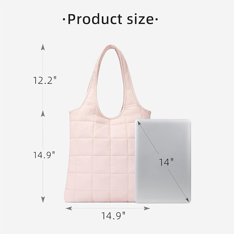 Padded shoulder bag with modern quilted design Bowlift