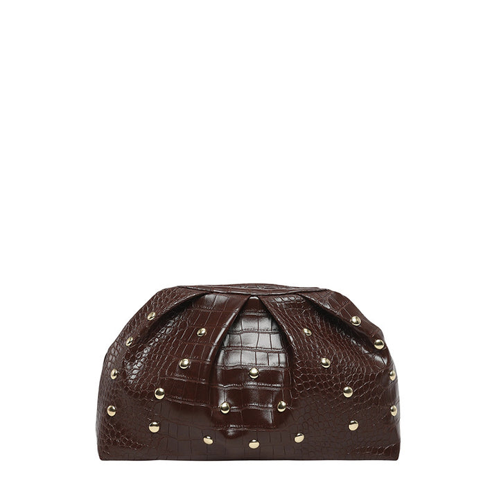 WoElegant Textured Crocodile Pattern Clutch Bag Bowlift