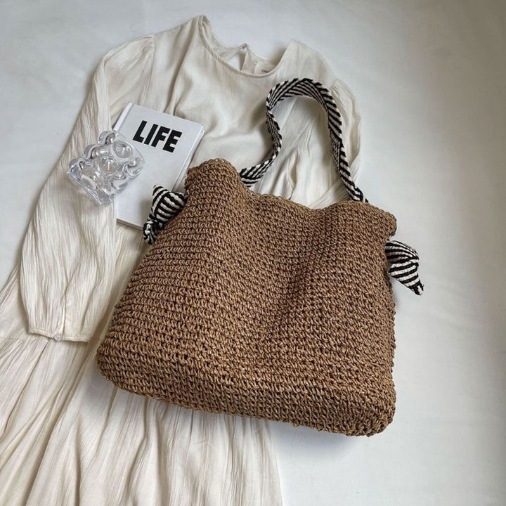 Handbag with Striped Straps Bowlift