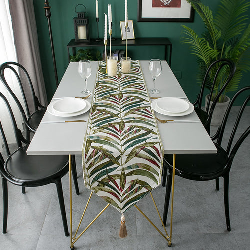Leaf Pattern Table Runner