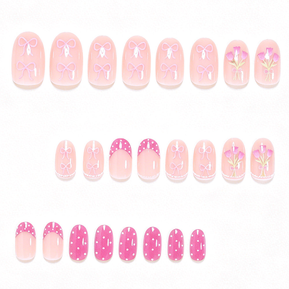 Artistic Floral Nail Art Design Bowlift