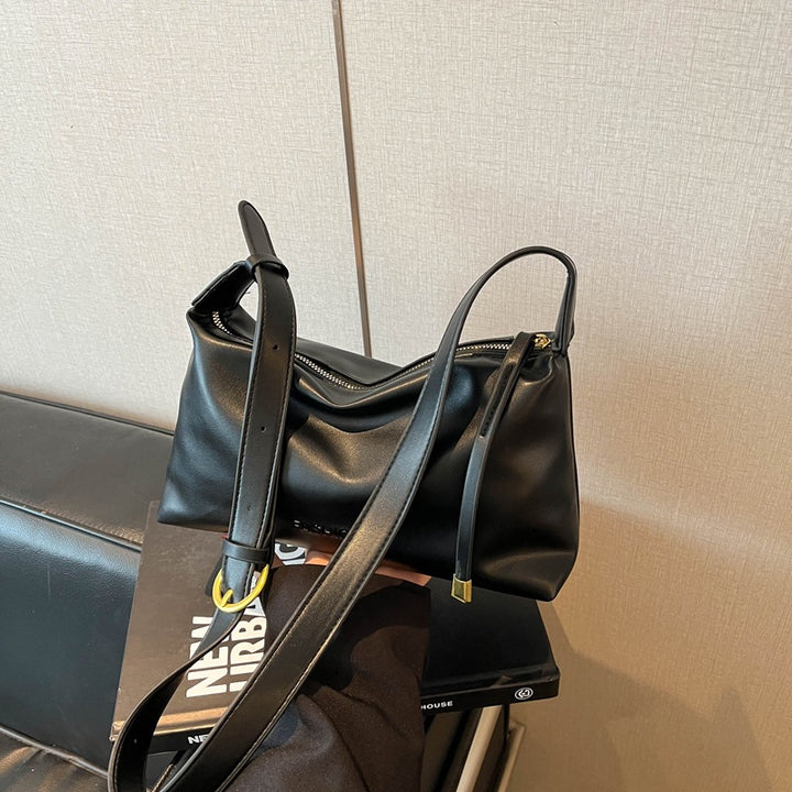 WoModern Minimalist Leather Handbag Bowlift