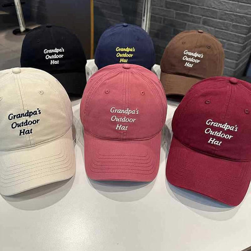 Unisex Adjustable Embroidered Outdoor Cap Bowlift
