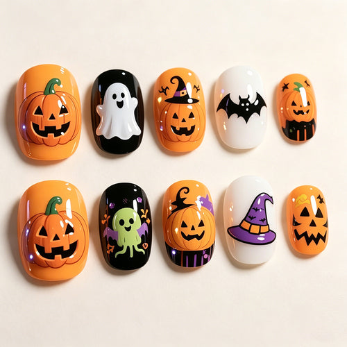 Halloween Artificial Nail Set Bowlift