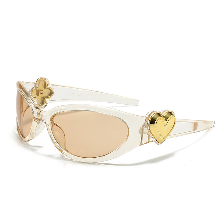 Ladies fashionable sunglasses in stylish heart design Bowlift