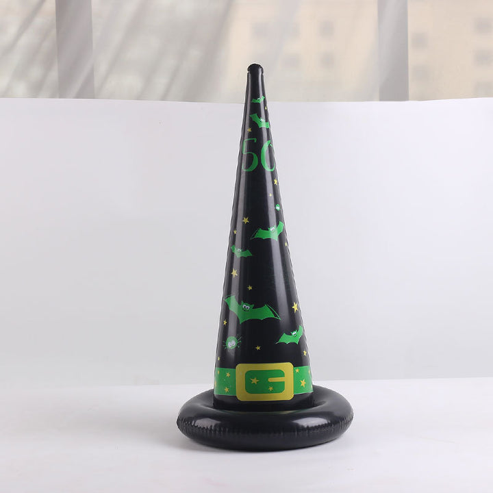 Women Inflatable Witch Hat Toy Bowlift