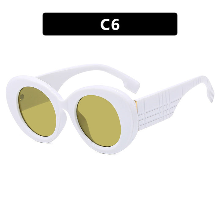 Women's extravagant sunglasses with creative frame design and protective UV filter Bowlift