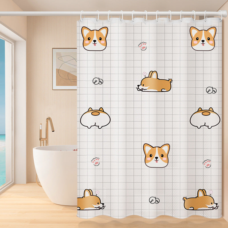 Playful Fruit-Themed Shower Curtain Bowlift