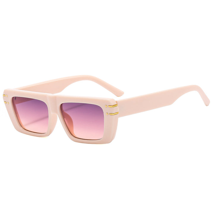Women's fashionable square sunglasses with shiny accents Bowlift