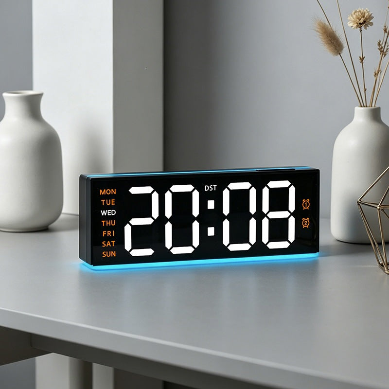 Digital alarm clock with large LED display and dual alarm function Bowlift