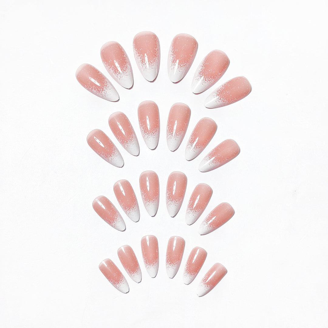 Elegant Glitter Ombre Nail Art Bowlift