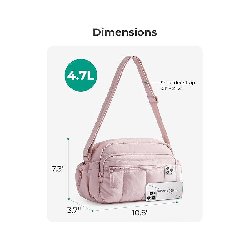 Multifunctional Quilted Shoulder Bag Bowlift