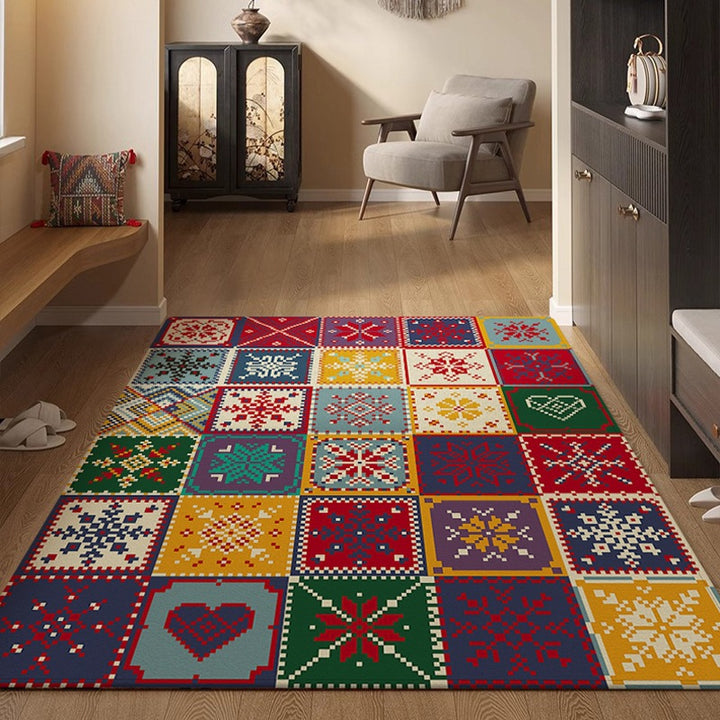 Vibrant Geometric Outdoor Area Rug