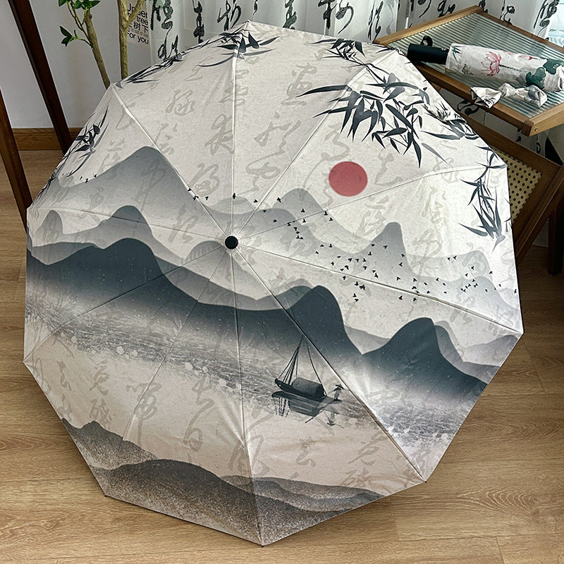 Women Folding Umbrella with Compact Design Bowlift