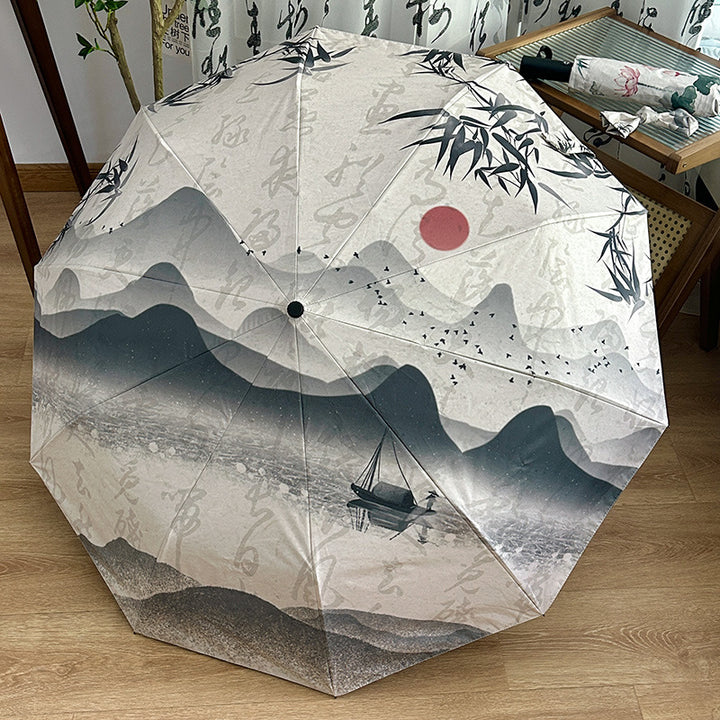 Women Folding Umbrella with Compact Design Bowlift