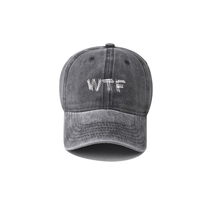 Women's Casual Distressed Denim Baseball Cap Bowlift