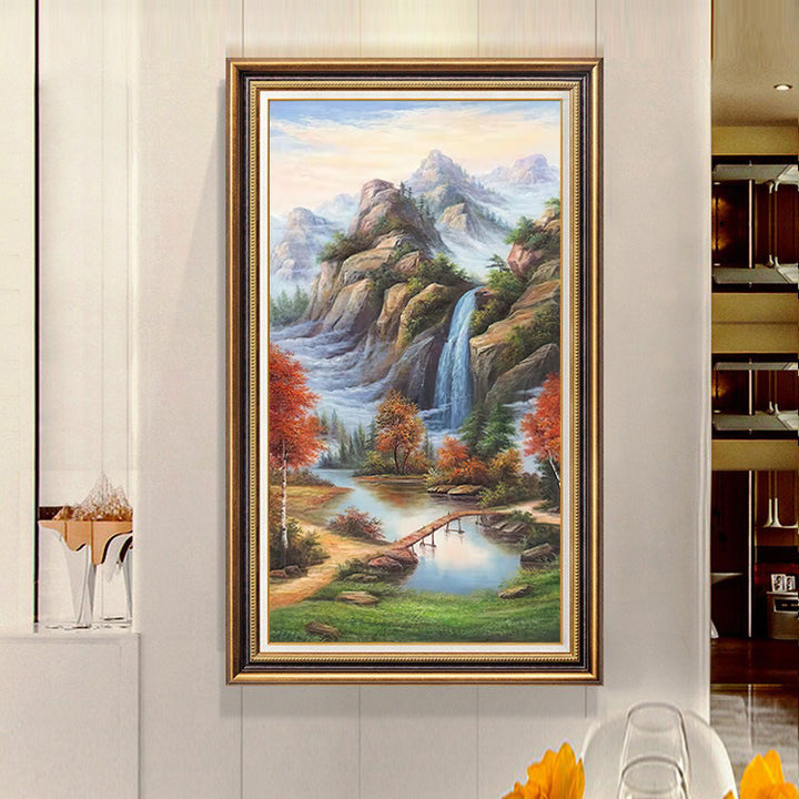 Elegant Swan Landscape Framed Artwork