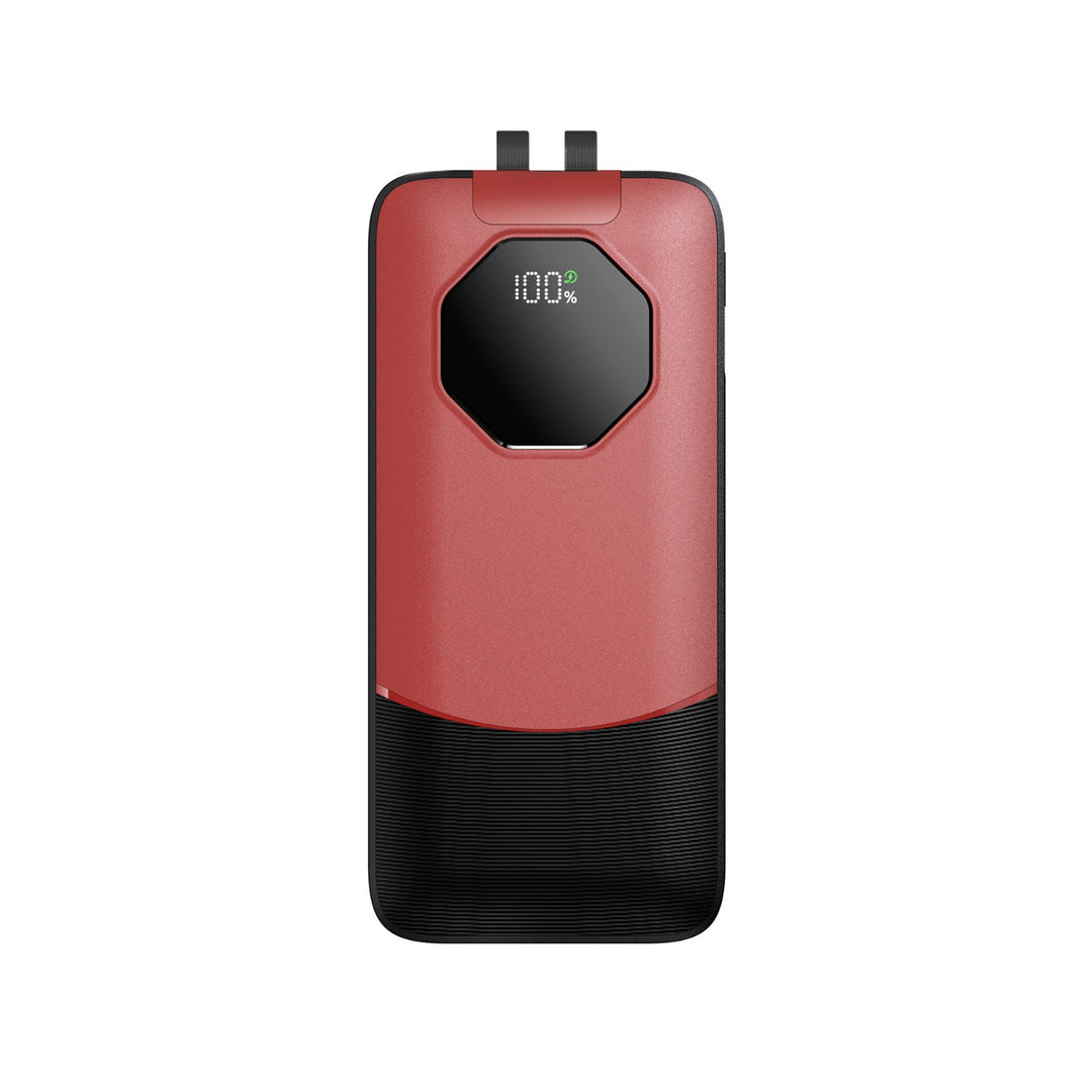Portable power bank with water-repellent surface and digital charge status indicator Bowlift