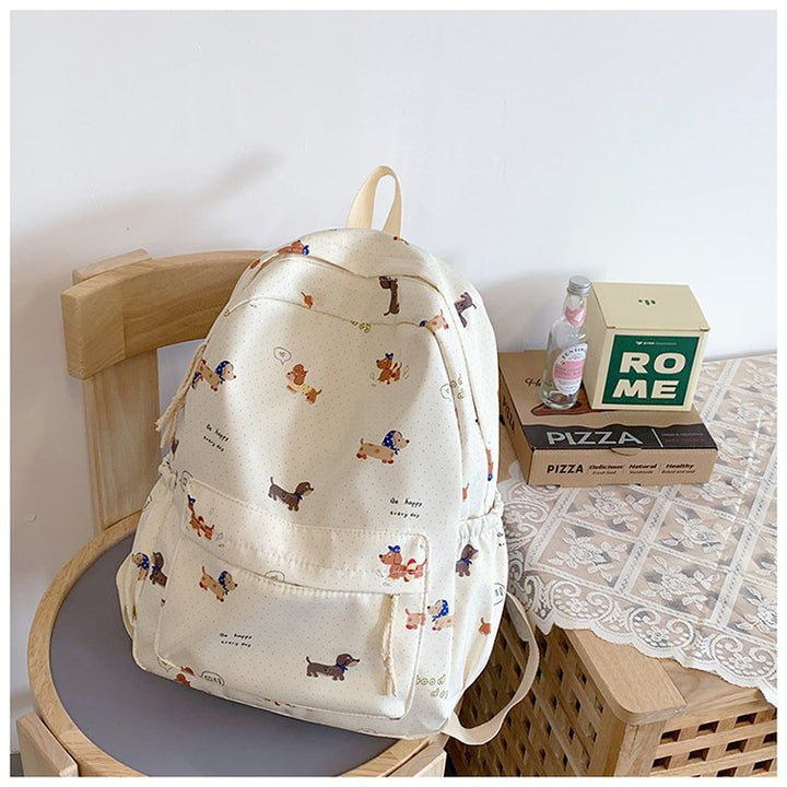 Backpack with Cute Dog Friend Design Bowlift