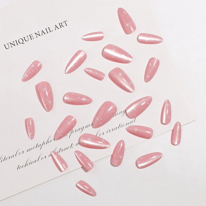 Glossy Almond-Shaped Press-On Nail Tips Bowlift