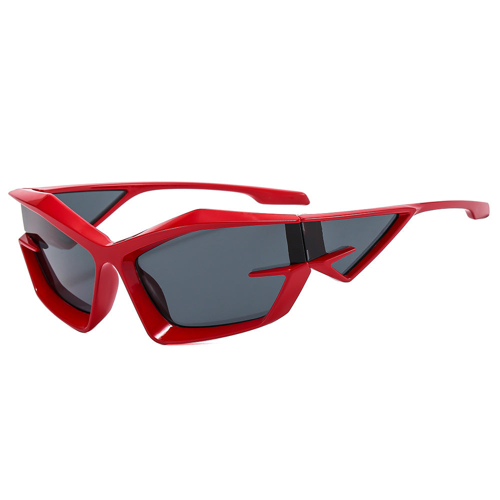 Women futuristic sunglasses with unique polygon design Bowlift