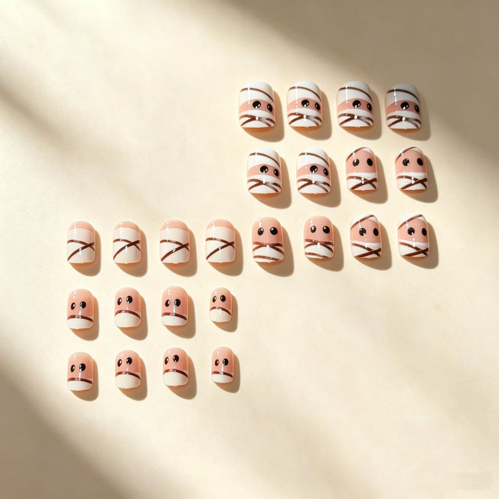 Halloween Themed Press-On Nail Design Bowlift