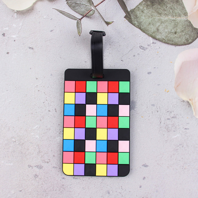 Geometric Pattern Luggage Tag Bowlift