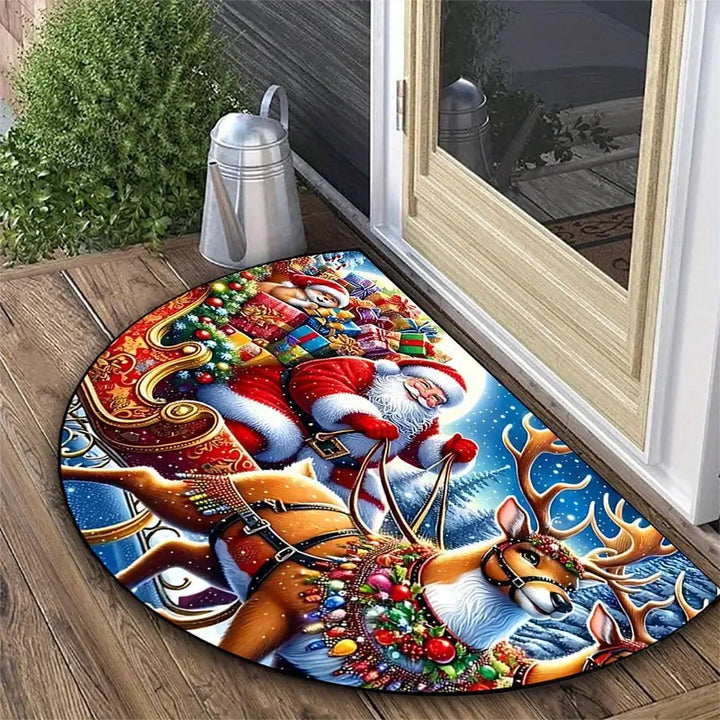 Holiday-Themed Decorative Floor Mat Bowlift