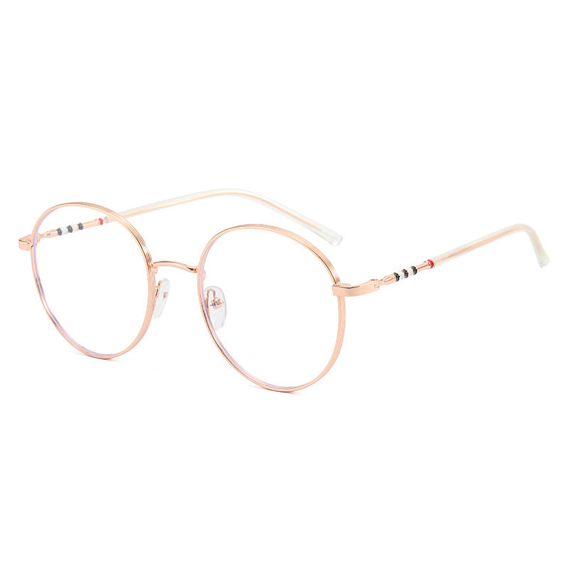 Ladies fashionable round sunglasses with elegant metal frame Bowlift