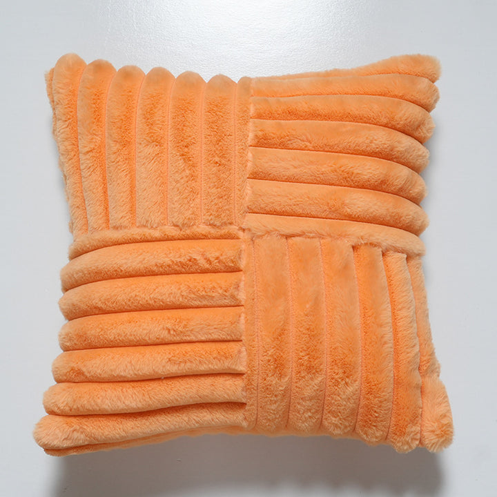 Textured Plush Decorative Cushion