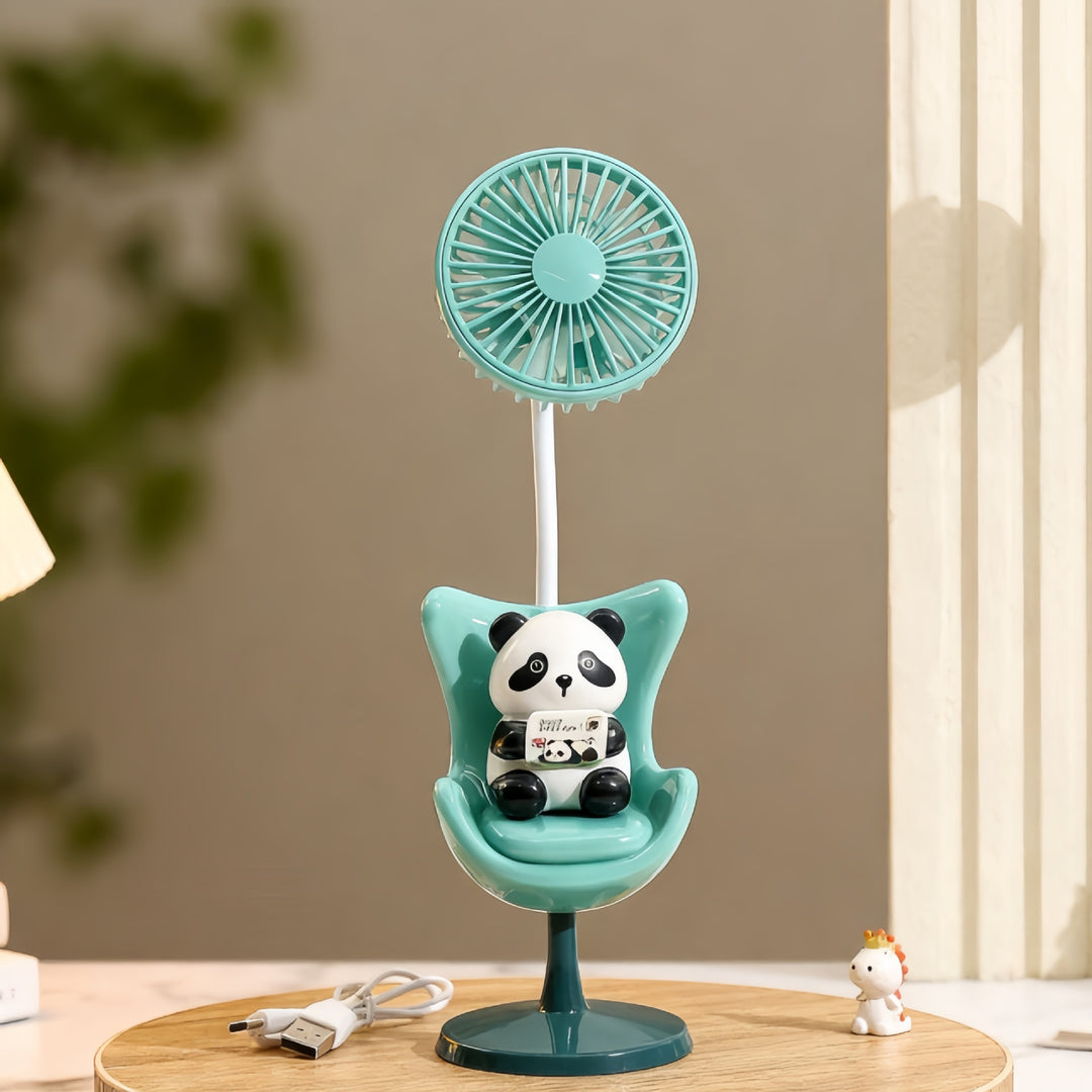 Ladies creative table fan with fun bear design Bowlift
