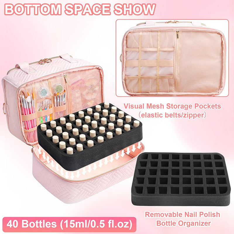 Cosmetic Organizer Bag with Removable Compartments Bowlift