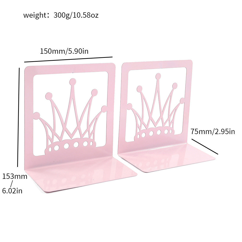 Decorative Crown Design Bookends