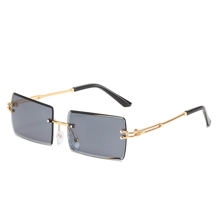 Women's stylish sunglasses with unique rectangular frame and sparkling details Bowlift