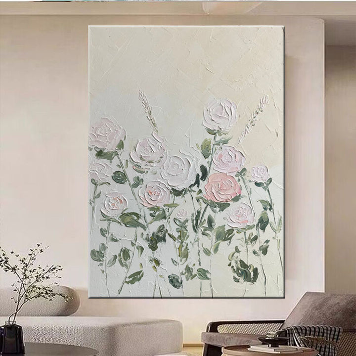 Textured Floral Wall Art