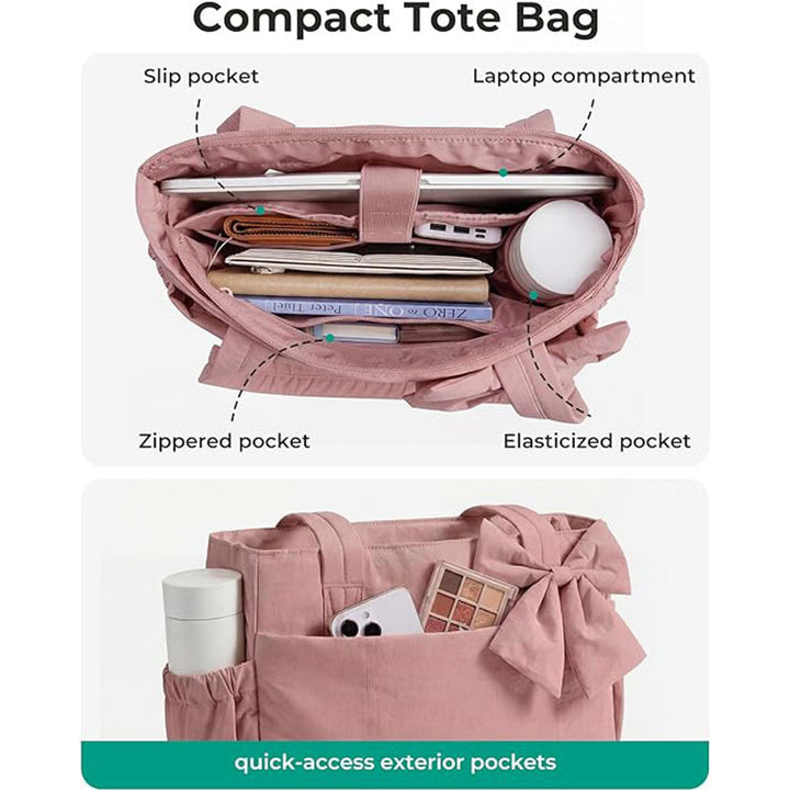 Elegant shopping bag with bow Bowlift