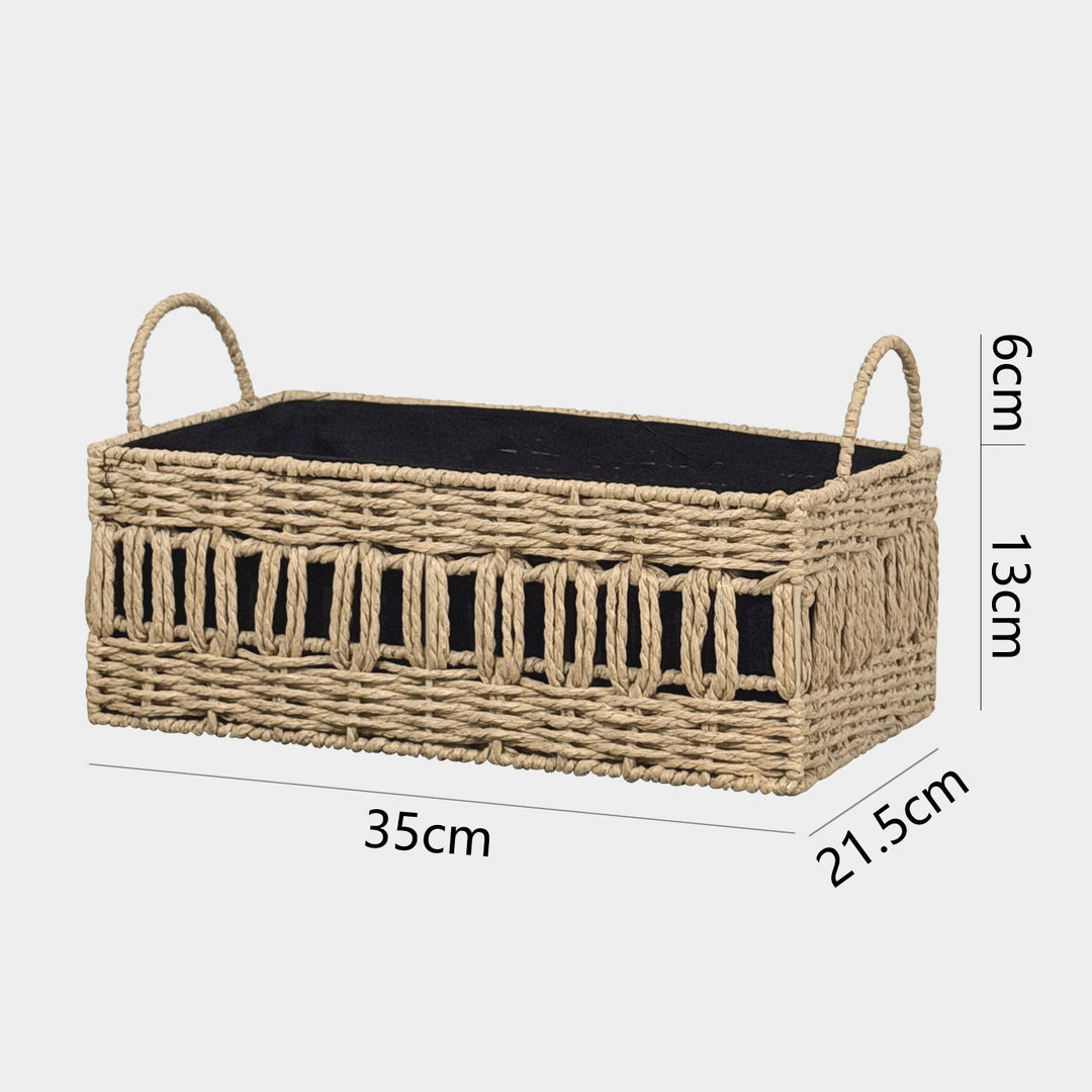 Versatile storage basket made of natural material Bowlift