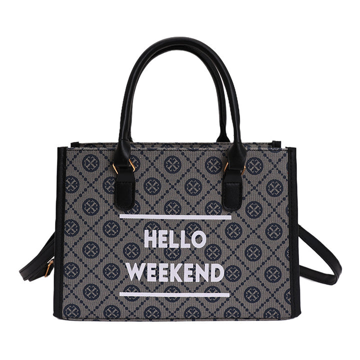 WoStylish Canvas Weekend Tote Bag Bowlift