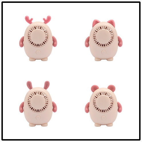 Unisex Portable Hand Fan in Cute Animal Design Bowlift