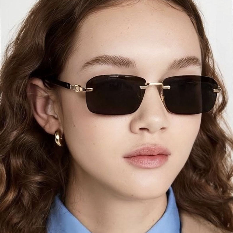 Women's sunglasses with elegant metal frame and stylish wood details Bowlift