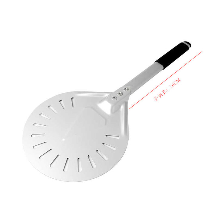 perforated aluminum pizza peel with ergonomic non-slip handle Bowlift