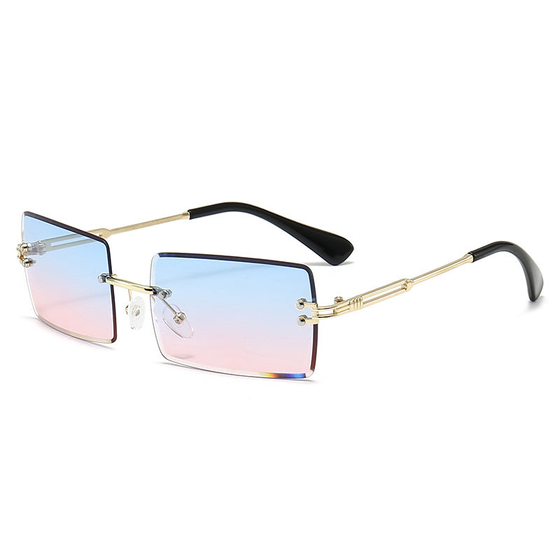 Futuristic Rectangle Frame Sunglasses